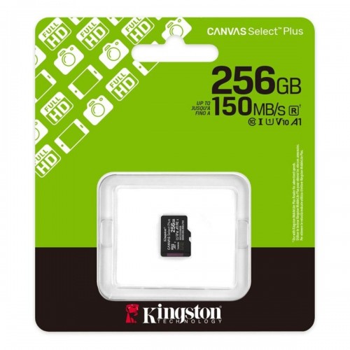 Карта памяти MicroSDXC 256Gb Kingston Canvas Select Plus Gen3 Class 10 A1 UHS-I (card only)