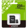 Карта памяти MicroSDXC 256Gb Kingston Canvas Select Plus Gen3 Class 10 A1 UHS-I (адаптер SD)