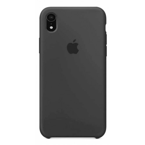 Чехол-накладка Silicone Case iPhone XR (15) Charcoal black
