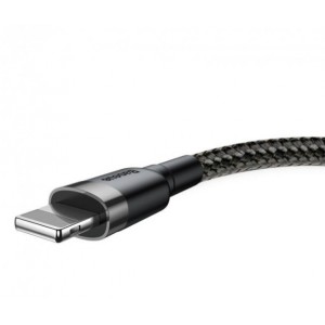Кабель Baseus Cafule Lightning 3m. grey/black