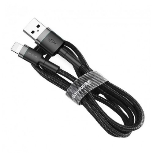 Кабель Baseus Cafule Lightning 3m. grey/black