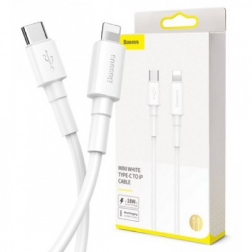 Кабель Baseus Mini PD 18W Type-C to Lightning white