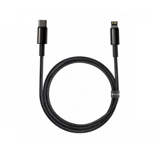 Кабель Baseus Tungsten Gold PD 20W Type-C to Lightning 1m. black