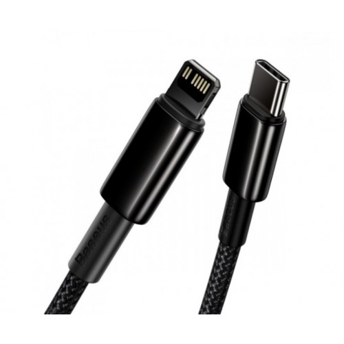Кабель Baseus Tungsten Gold PD 20W Type-C to Lightning 1m. black