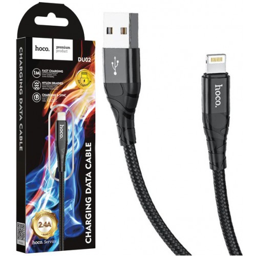 Кабель Hoco DU02 Lightning black