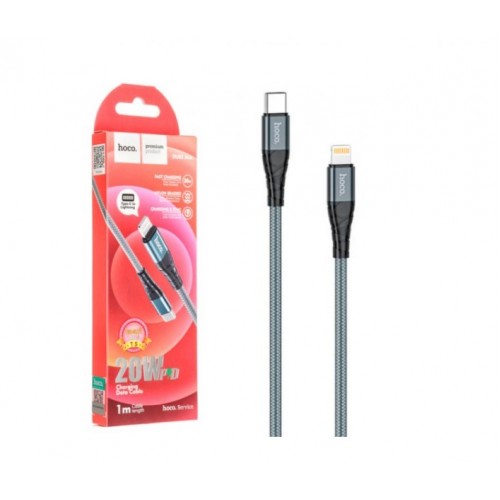 Кабель Hoco DU02 Max Type-C to Lightning grey