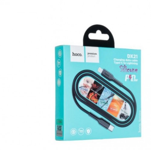 Кабель Hoco DX21 Type-C to Lightning black