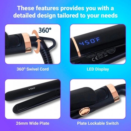 Випрямляч для волосся VGR V-519C Black