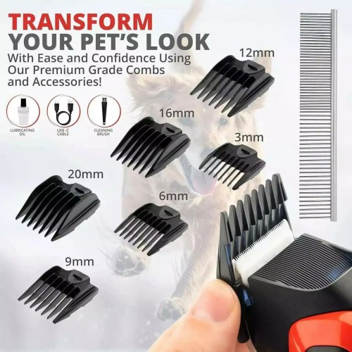 Машинка VGR V-208 RED (для підстригання тварин)