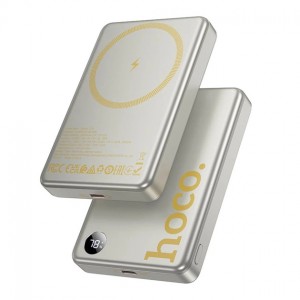 Power Bank Hoco Q26A Wireless Charger PD+QC3.0 20W (10000mAh) Titanium gold