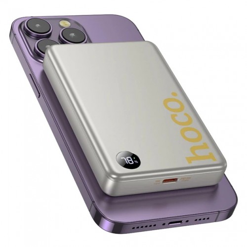 Power Bank Hoco Q26A Wireless Charger PD+QC3.0 20W (10000mAh) Titanium gold