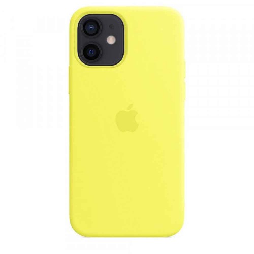 Чехол-накладка Silicone Case iPhone 12/12 Pro (55) Light yellow