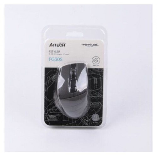Мышь беспроводная A4Tech FG30S Fstyler grey