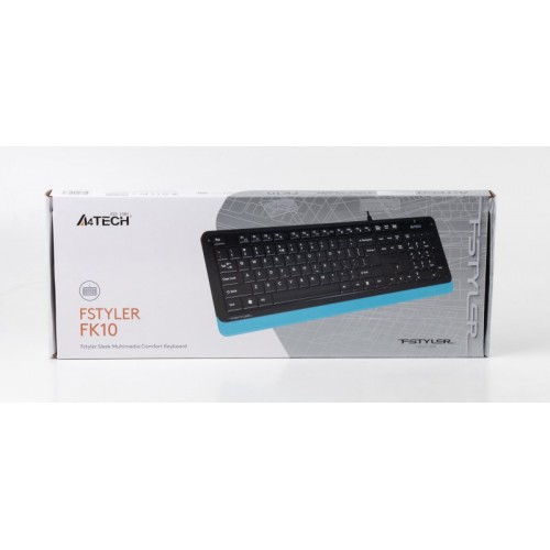 Клавиатура A4Tech FK10 Fstyler blue