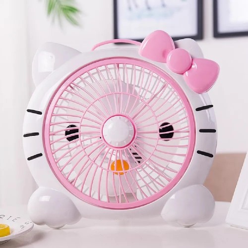 Настільний вентилятор AT-F2552 Kitty White/Pink