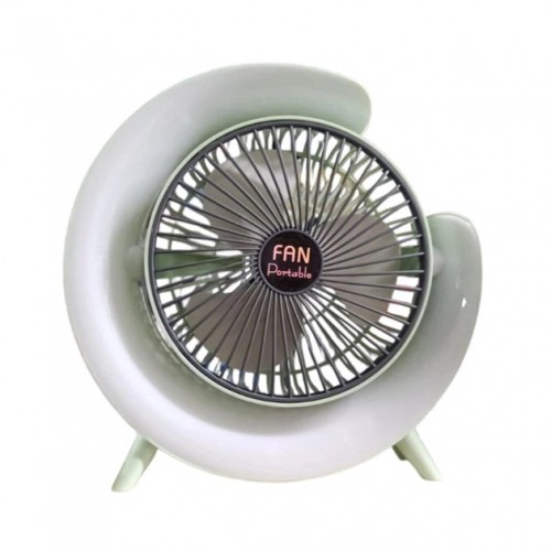 Настільний вентилятор F-13 RGB LED 1800 mAh Green
