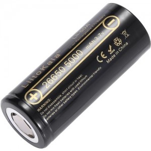 Акумулятор 26650 LiitoKala, Lii-50A, 5000mAh, 3.7V li-ion battery, 1 pcs