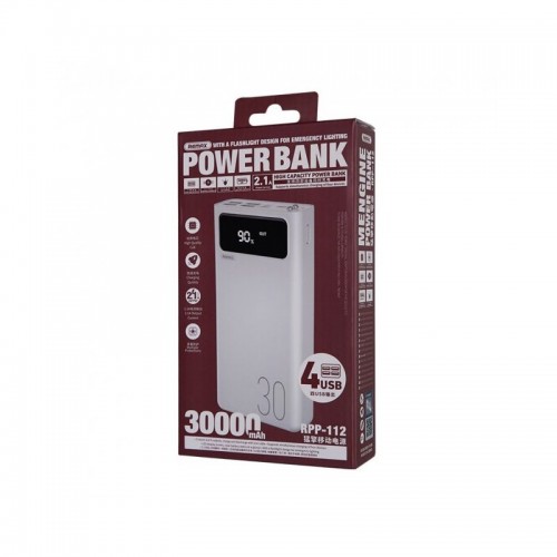 Power Bank Remax Lesu RPP-112 (30000mAh) white