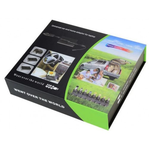 Блок питания для ноутбука с прикуривателем DC 0127 2in1 (12-24V/120W) 8 насадок