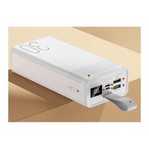 Power Bank Remax Chinen RPP-320 PD+QC3.0 22.5W (30000mAh) white