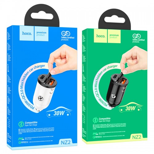 АЗУ Hoco NZ2 PD+QC3.0 (АЗУ USB, Type-C, 30W) black