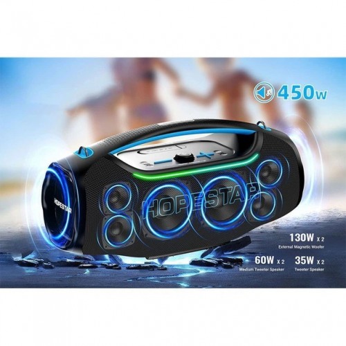 Портативна Bluetooth колонка Hopestar A60 Ultra 450W з мікрофоном black
