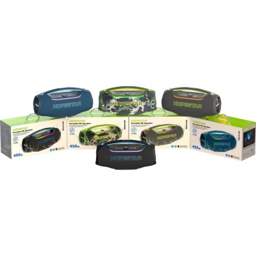Портативна Bluetooth колонка Hopestar A60 Ultra 450W з мікрофоном black
