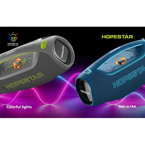 Портативна Bluetooth колонка Hopestar A60 Ultra 450W з мікрофоном Blue