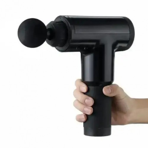 Портативный мышечный массажер (ударный вибромассажер пистолет) FASCIAL GUN KH-320/MA-328 Black