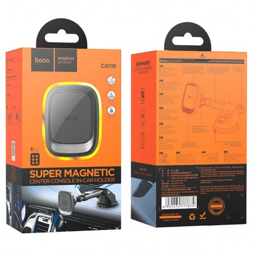 Держатель Hoco CA116 Magnetic black