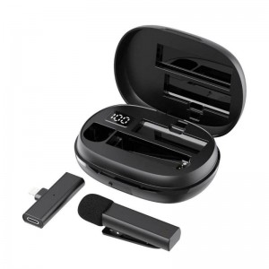 Микрофон XO MKF07 Wireless Lavalier Lightning Black