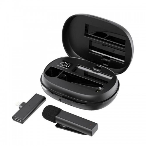 Микрофон XO MKF07 Wireless Lavalier Lightning Black