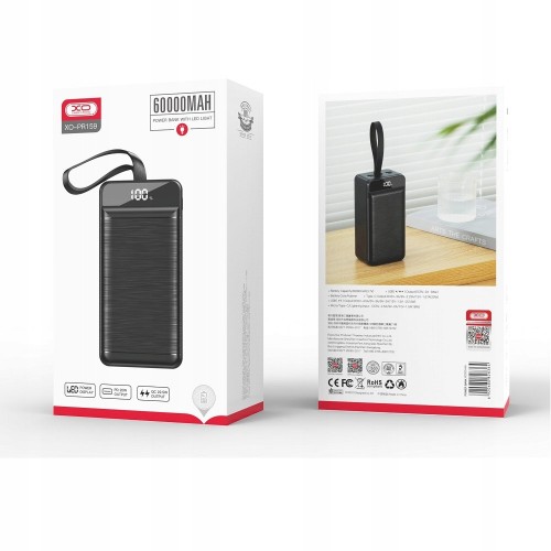 Power Bank XO PR159 PD+QC3.0 22.5W (60000mAh) Black