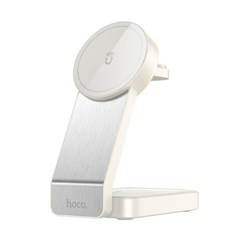 УЗП Hoco CQ3 3in1 Magnetic Wireless Fast Charger 15W White