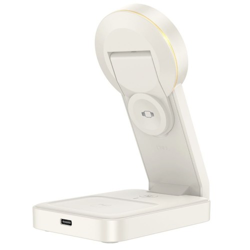 УЗП Hoco CQ3 3in1 Magnetic Wireless Fast Charger 15W White