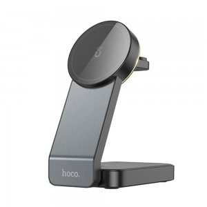 УЗП Hoco CQ3 3in1 Magnetic Wireless Fast Charger 15W Black