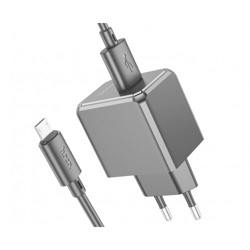 Сетевое зарядное устройство Hoco CS11A Micro (USB 2.1A/Cable MicroUSB) Black