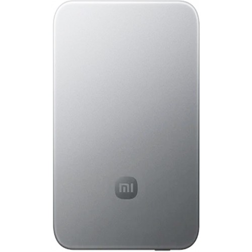 Зовнішній акумулятор Xiaomi UltraThin Magnetic Power Bank 5000 15W Glacier Silver