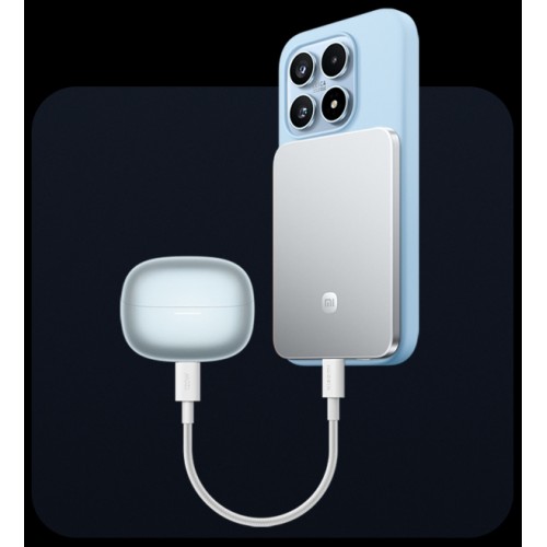 Зовнішній акумулятор Xiaomi UltraThin Magnetic Power Bank 5000 15W Glacier Silver