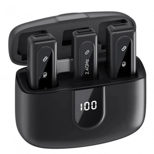 Петличный беспроводной микрофон Jmary MW-17 Wireless Type-C black