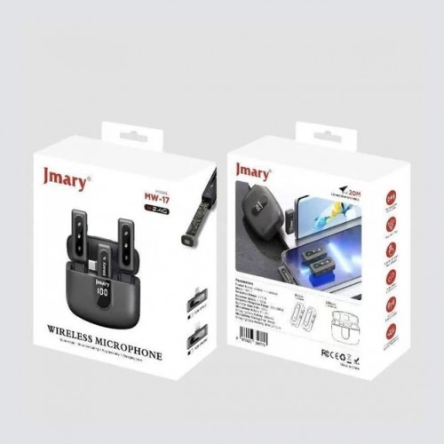 Петличный беспроводной микрофон Jmary MW-17 Wireless Type-C black