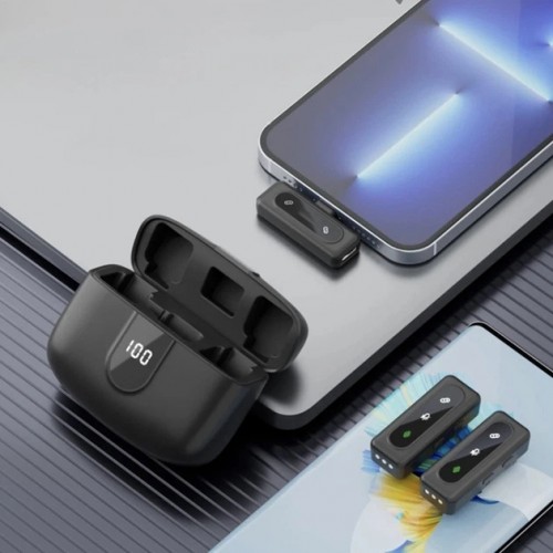 Петличный беспроводной микрофон Jmary MW-17 Wireless Type-C black