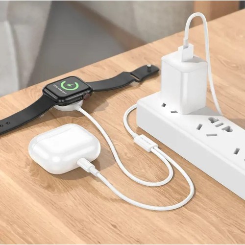 БЗУ Borofone BQ22 2in1 Wireless White