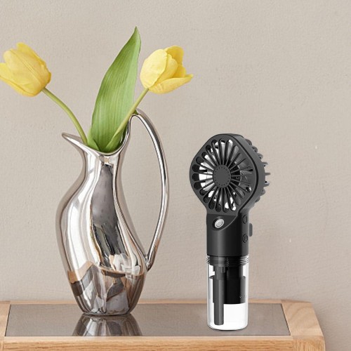 Портативный вентилятор с водяным охлаждением Spray Fan 9118 Black