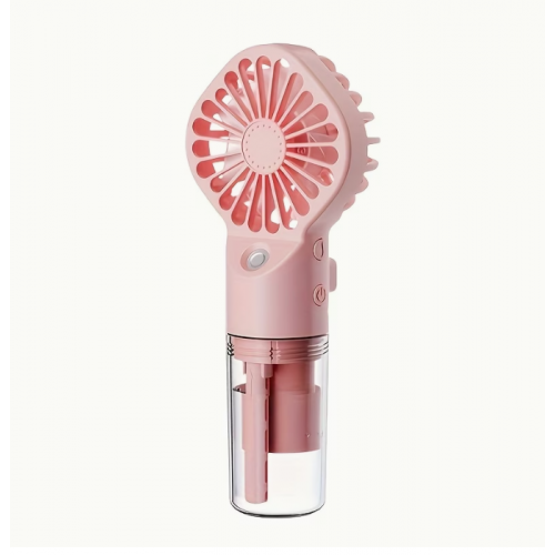 Портативный вентилятор с водяным охлаждением Spray Fan 9118 Pink