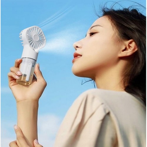 Портативный вентилятор с водяным охлаждением Spray Fan 9118 White