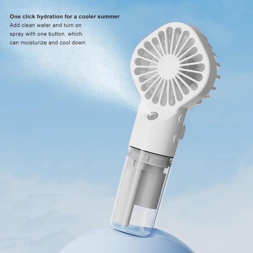 Портативный вентилятор с водяным охлаждением Spray Fan 9118 White