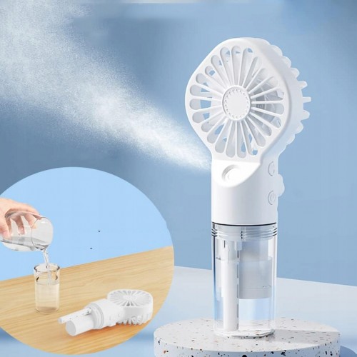 Портативный вентилятор с водяным охлаждением Spray Fan 9118 White