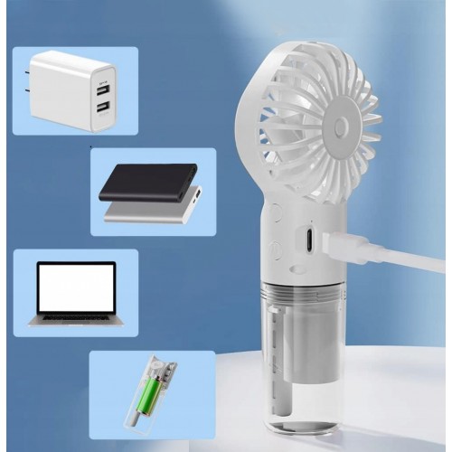Портативный вентилятор с водяным охлаждением Spray Fan 9118 White
