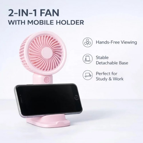Портативный вентилятор MINI FAN SD-30 pink